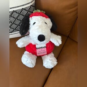 Snoopy Warmer as a Strawberry Plush